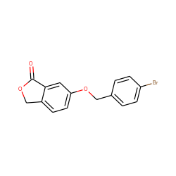 O=C1OCc2ccc(OCc3ccc(Br)cc3)cc21 ZINC000096924027