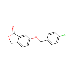 O=C1OCc2ccc(OCc3ccc(Cl)cc3)cc21 ZINC000096924026