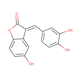 O=C1Oc2ccc(O)cc2/C1=C\c1ccc(O)c(O)c1 ZINC000028523234