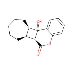 O=C1Oc2ccccc2[C@@]2(O)[C@@H]1[C@H]1CCCCC[C@H]12 ZINC000004114275