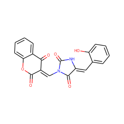 O=C1Oc2ccccc2C(=O)/C1=C\N1C(=O)N/C(=C\c2ccccc2O)C1=O ZINC000018207404