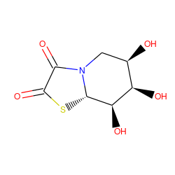 O=C1S[C@H]2[C@H](O)[C@H](O)[C@H](O)CN2C1=O ZINC000095561886