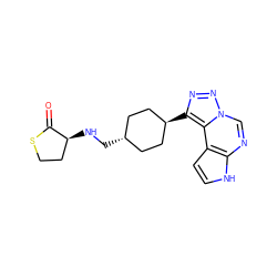 O=C1SCC[C@@H]1NC[C@H]1CC[C@H](c2nnn3cnc4[nH]ccc4c23)CC1 ZINC001772576186