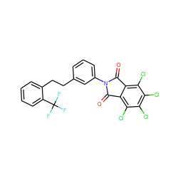 O=C1c2c(Cl)c(Cl)c(Cl)c(Cl)c2C(=O)N1c1cccc(CCc2ccccc2C(F)(F)F)c1 ZINC000071331668