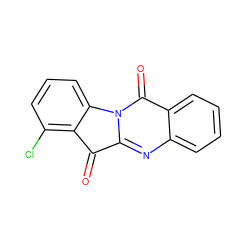 O=C1c2c(Cl)cccc2-n2c1nc1ccccc1c2=O ZINC000006583584