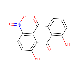 O=C1c2c(O)cccc2C(=O)c2c([N+](=O)[O-])ccc(O)c21 ZINC000035283738