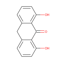 O=C1c2c(O)cccc2Cc2cccc(O)c21 ZINC000000001322