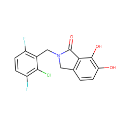 O=C1c2c(ccc(O)c2O)CN1Cc1c(F)ccc(F)c1Cl ZINC000043023710