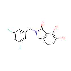 O=C1c2c(ccc(O)c2O)CN1Cc1cc(F)cc(F)c1 ZINC000042922041