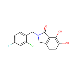 O=C1c2c(ccc(O)c2O)CN1Cc1ccc(F)cc1Cl ZINC000043070461