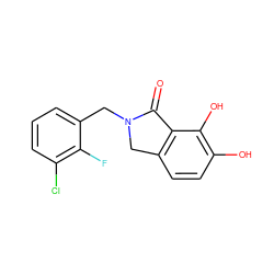 O=C1c2c(ccc(O)c2O)CN1Cc1cccc(Cl)c1F ZINC000043016855