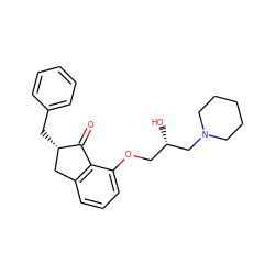 O=C1c2c(cccc2OC[C@H](O)CN2CCCCC2)C[C@@H]1Cc1ccccc1 ZINC000028637041