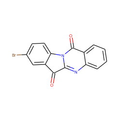 O=C1c2cc(Br)ccc2-n2c1nc1ccccc1c2=O ZINC000004090603