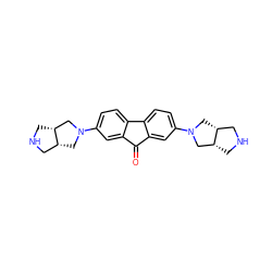 O=C1c2cc(N3C[C@@H]4CNC[C@@H]4C3)ccc2-c2ccc(N3C[C@@H]4CNC[C@@H]4C3)cc21 ZINC000082153298