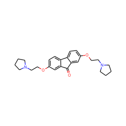 O=C1c2cc(OCCN3CCCC3)ccc2-c2ccc(OCCN3CCCC3)cc21 ZINC000082148893