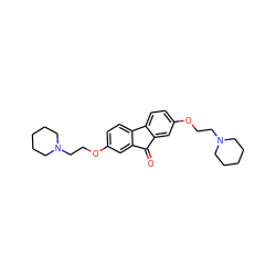 O=C1c2cc(OCCN3CCCCC3)ccc2-c2ccc(OCCN3CCCCC3)cc21 ZINC000013633256