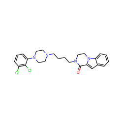 O=C1c2cc3ccccc3n2CCN1CCCCN1CCN(c2cccc(Cl)c2Cl)CC1 ZINC000034637497