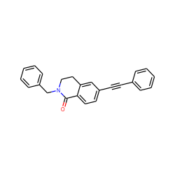 O=C1c2ccc(C#Cc3ccccc3)cc2CCN1Cc1ccccc1 ZINC000066073976