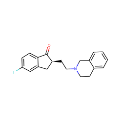 O=C1c2ccc(F)cc2C[C@@H]1CCN1CCc2ccccc2C1 ZINC001772651466