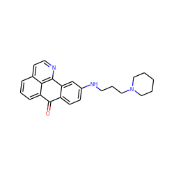 O=C1c2ccc(NCCCN3CCCCC3)cc2-c2nccc3cccc1c23 ZINC000073314911