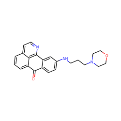 O=C1c2ccc(NCCCN3CCOCC3)cc2-c2nccc3cccc1c23 ZINC000073311219