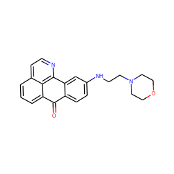 O=C1c2ccc(NCCN3CCOCC3)cc2-c2nccc3cccc1c23 ZINC000073351180