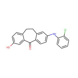 O=C1c2ccc(Nc3ccccc3Cl)cc2CCc2ccc(O)cc21 ZINC000095572551