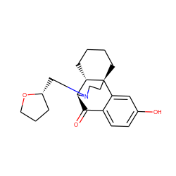 O=C1c2ccc(O)cc2[C@@]23CCCC[C@H]2[C@H]1N(C[C@@H]1CCCO1)CC3 ZINC000164406835