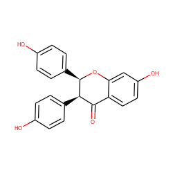 O=C1c2ccc(O)cc2O[C@H](c2ccc(O)cc2)[C@@H]1c1ccc(O)cc1 ZINC000029216956