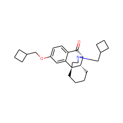 O=C1c2ccc(OCC3CCC3)cc2[C@@]23CCCC[C@H]2[C@@H]1N(CC1CCC1)CC3 ZINC000013532260