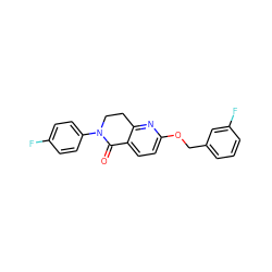 O=C1c2ccc(OCc3cccc(F)c3)nc2CCN1c1ccc(F)cc1 ZINC000169331097