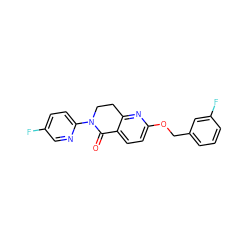 O=C1c2ccc(OCc3cccc(F)c3)nc2CCN1c1ccc(F)cn1 ZINC000165949605