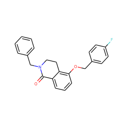 O=C1c2cccc(OCc3ccc(F)cc3)c2CCN1Cc1ccccc1 ZINC000002716320