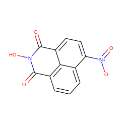 O=C1c2cccc3c([N+](=O)[O-])ccc(c23)C(=O)N1O ZINC000000335854