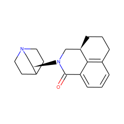 O=C1c2cccc3c2[C@H](CCC3)CN1[C@@H]1CN2CCC1CC2 ZINC000003795819