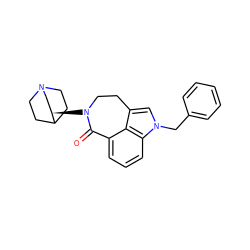 O=C1c2cccc3c2c(cn3Cc2ccccc2)CCN1[C@@H]1CN2CCC1CC2 ZINC000096169948