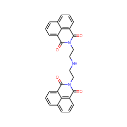 O=C1c2cccc3cccc(c23)C(=O)N1CCNCCN1C(=O)c2cccc3cccc(c23)C1=O ZINC000005662601