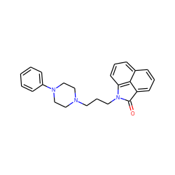 O=C1c2cccc3cccc(c23)N1CCCN1CCN(c2ccccc2)CC1 ZINC000013531133