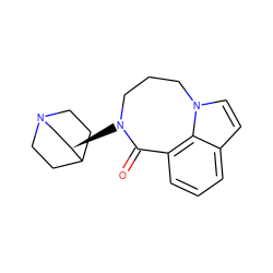 O=C1c2cccc3ccn(c23)CCCN1[C@@H]1CN2CCC1CC2 ZINC000166523648