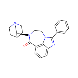 O=C1c2cccc3nc(-c4ccccc4)n(c23)CCN1[C@@H]1CN2CCC1CC2 ZINC000198049616