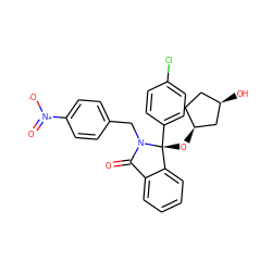 O=C1c2ccccc2[C@@](O[C@H]2CC[C@@H](O)C2)(c2ccc(Cl)cc2)N1Cc1ccc([N+](=O)[O-])cc1 ZINC000066128708