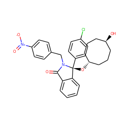O=C1c2ccccc2[C@@](O[C@H]2CCC[C@H](O)CCC2)(c2ccc(Cl)cc2)N1Cc1ccc([N+](=O)[O-])cc1 ZINC000101405098
