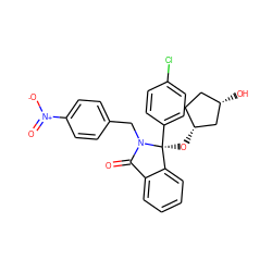 O=C1c2ccccc2[C@](O[C@@H]2CC[C@H](O)C2)(c2ccc(Cl)cc2)N1Cc1ccc([N+](=O)[O-])cc1 ZINC000035880580