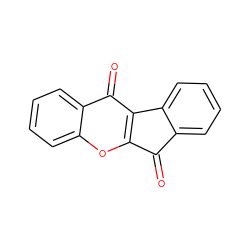 O=C1c2ccccc2-c2c1oc1ccccc1c2=O ZINC000013376231