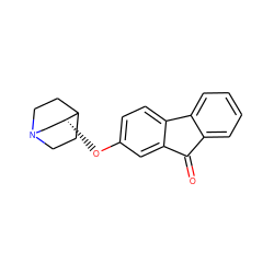 O=C1c2ccccc2-c2ccc(O[C@@H]3CN4CCC3CC4)cc21 ZINC000073385921