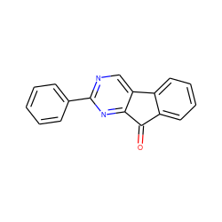 O=C1c2ccccc2-c2cnc(-c3ccccc3)nc21 ZINC000013781201