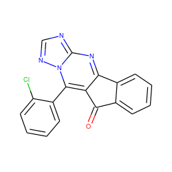 O=C1c2ccccc2-c2nc3ncnn3c(-c3ccccc3Cl)c21 ZINC000000098735