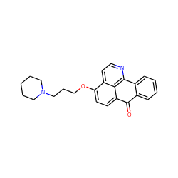 O=C1c2ccccc2-c2nccc3c(OCCCN4CCCCC4)ccc1c23 ZINC000071420888