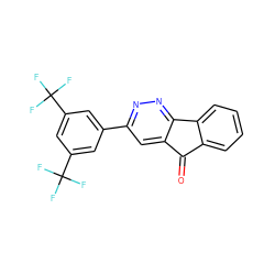 O=C1c2ccccc2-c2nnc(-c3cc(C(F)(F)F)cc(C(F)(F)F)c3)cc21 ZINC000027301169