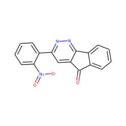 O=C1c2ccccc2-c2nnc(-c3ccccc3[N+](=O)[O-])cc21 ZINC000013743560